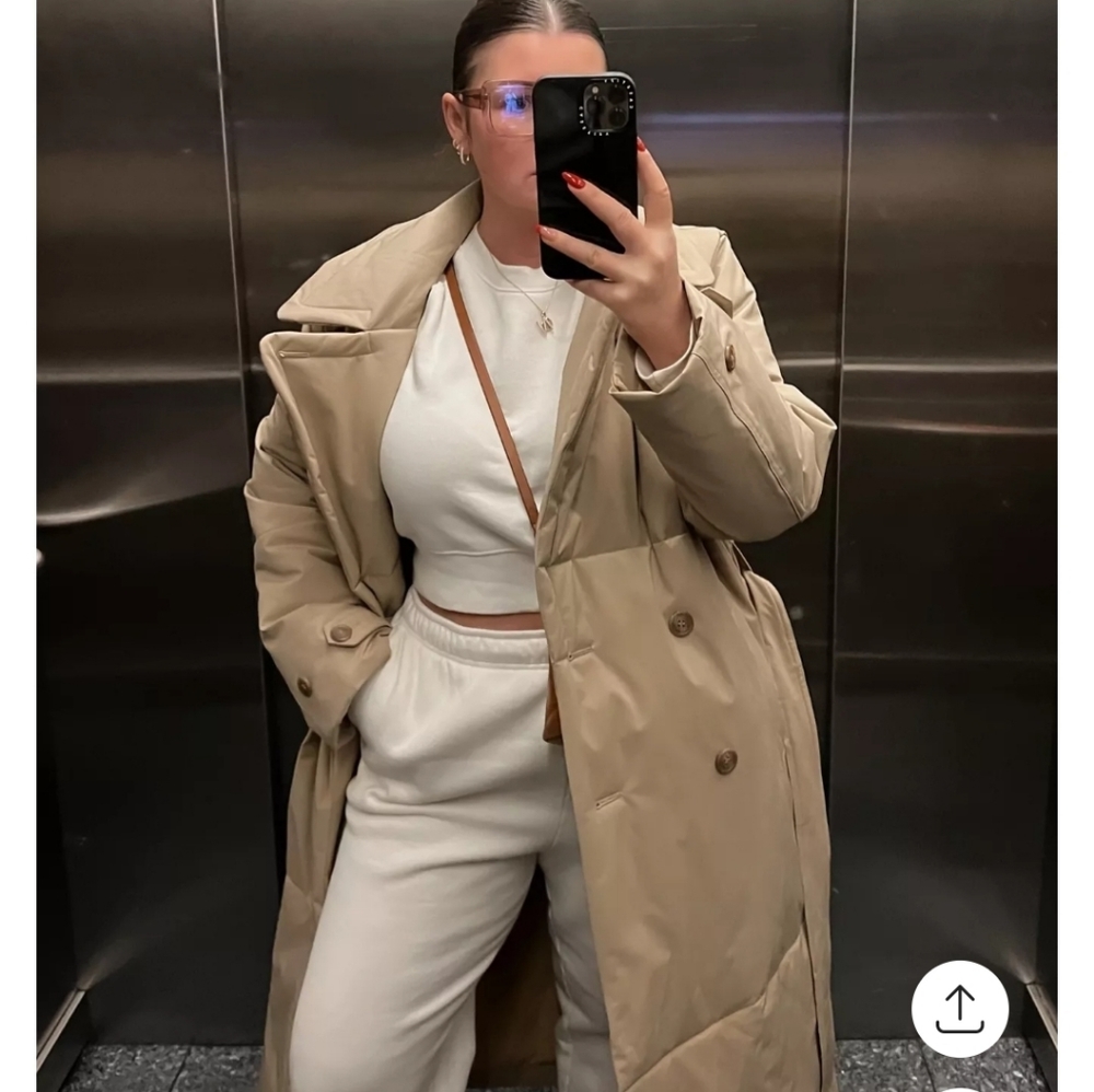 Puffer Trench Coat